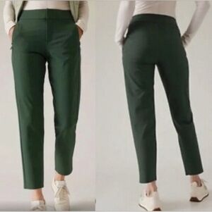 Athleta Stellar Trousers Pants Green Size 10